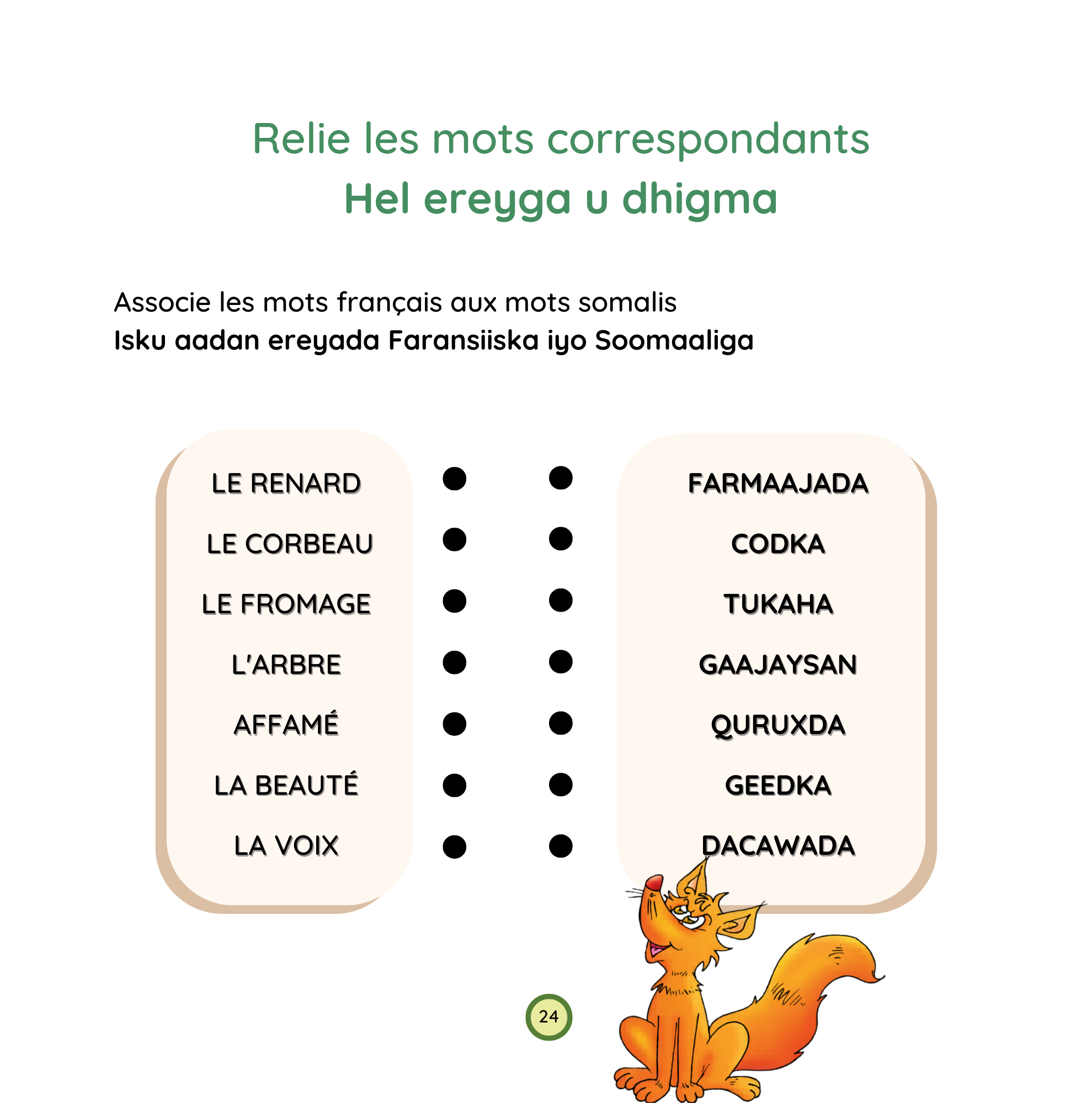 Dacawo Iyo Tuke - Le Corbeau et le Renard: Livre bilingue pour enfants français-somali - Image 9